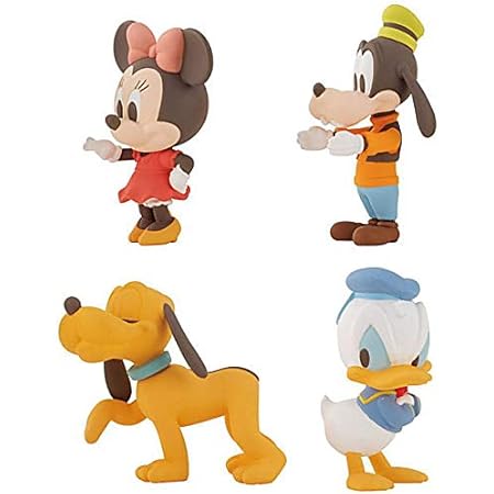 Amazon ディズニーフレンズ ならぶんです アソート4種セット 3 ミニーマウス 4 グーフィー 5 プルート 6 ドナルドダック フィギュア ドール 通販
