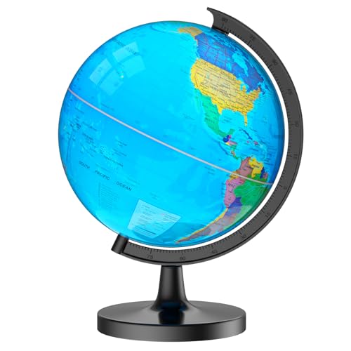 Voxelure 13' Globe for Children & Adults, Interactive World Globe for Kids with HD Waterproof &...