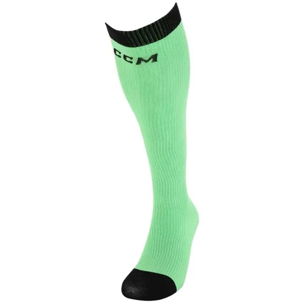 Ccm Men's Lime Green Socklinerk Senior Hockey Socks, Osfa 37-46, One Size
