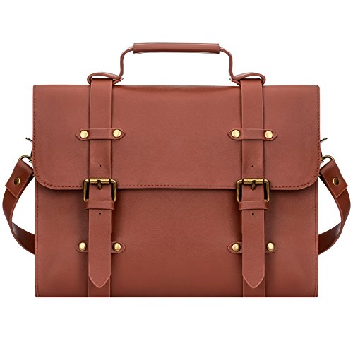 Solemate Women Ladies Laptop Bag Briefcase Crossbody Messenger Bags Satchel Purse Handbag (12.2 Inch, Tan) #TOP1