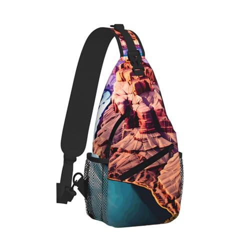 Beauty Grand Canyon Printing Fashion Sling Bag For Men Chest Shoulder Backpack Crossbody Motocycle Daypack For Travel Hiking2