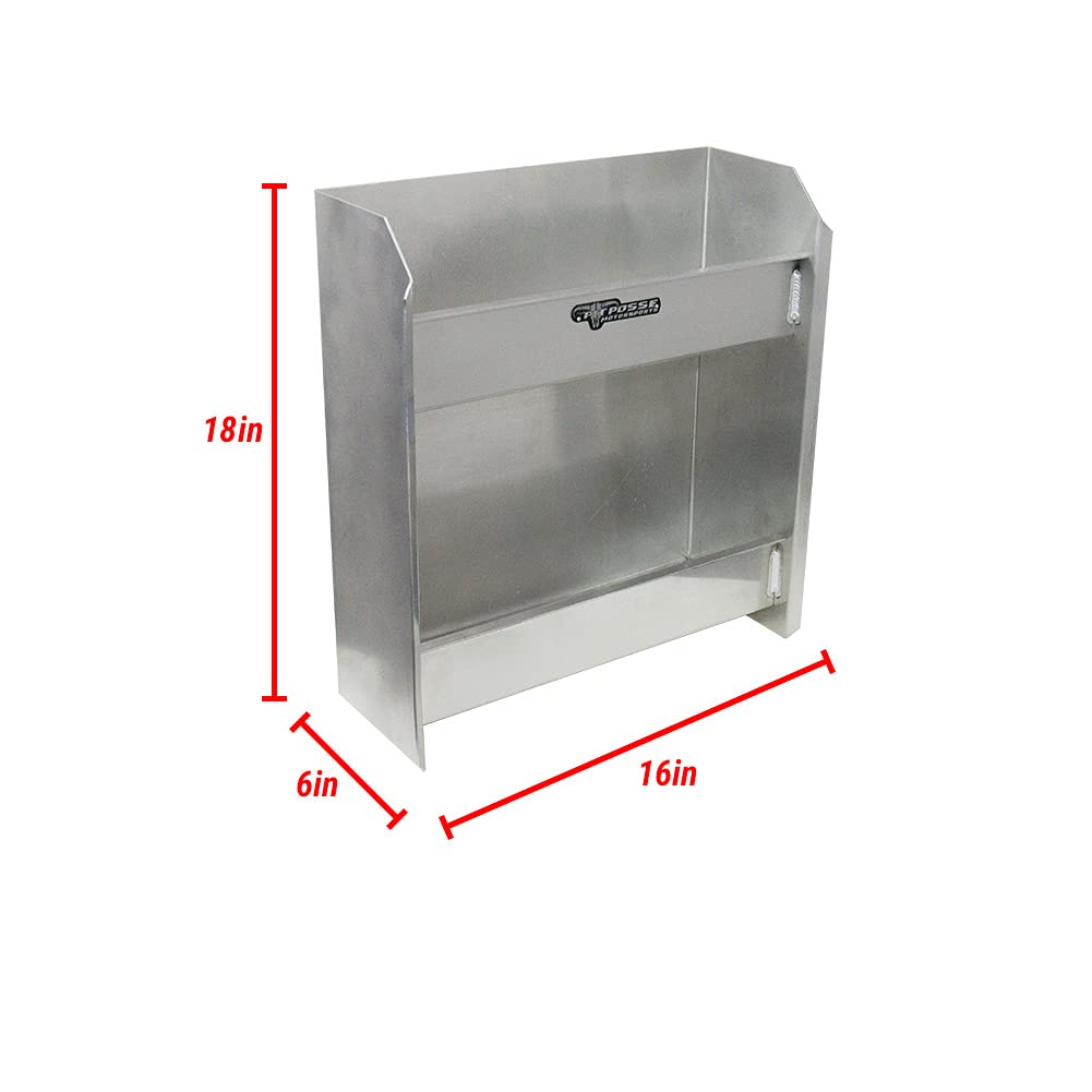 Pit Posse 469 Aluminum Junior Oil Cabinet Storage Rack Shelf