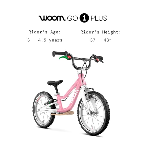 Image of woom GO 1 & GO 1 Plus Balance Bike for Toddlers & Kids 18 Month to 4.5 Years Old, 12-Inch & 14-Inch Lightweight Bicycles for Boys & Girls