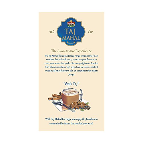 Taj Mahal Rich Masala Tea Bags, 25 Pieces