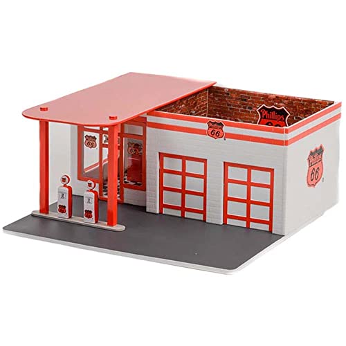 Greenlight 57092 Mechanic's Corner Series 9 - Gasolinera Vintage - Phillips 66 escala 1:64