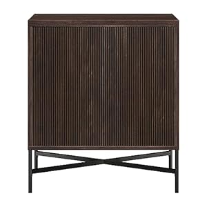 Hennhart 28 wide rectangular accent cabinet in brown for home living room bedroom entertainment room office  urban country home decor