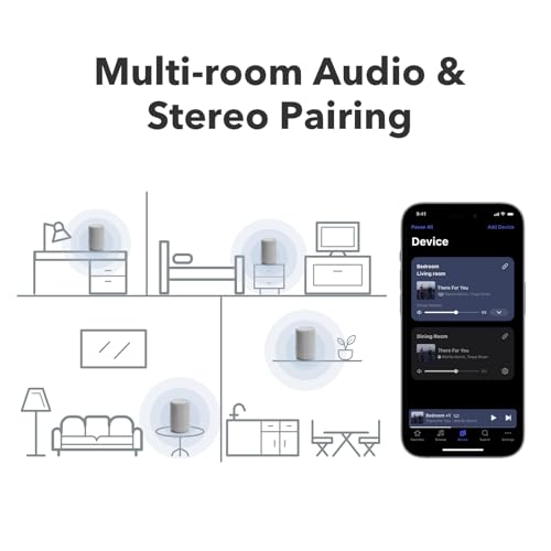 Image of Audio Pro A10 MKII Wireless Multiroom Speaker, WiiM Edition, Light Gray