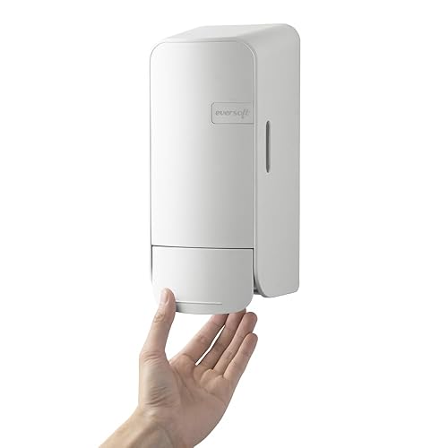 Miniatura 4 de EZbrnd - Dispensador manual de jabón de espuma y desinfectante de manos para uso comercialbañooficina, 33.8 fl oz, color blanco