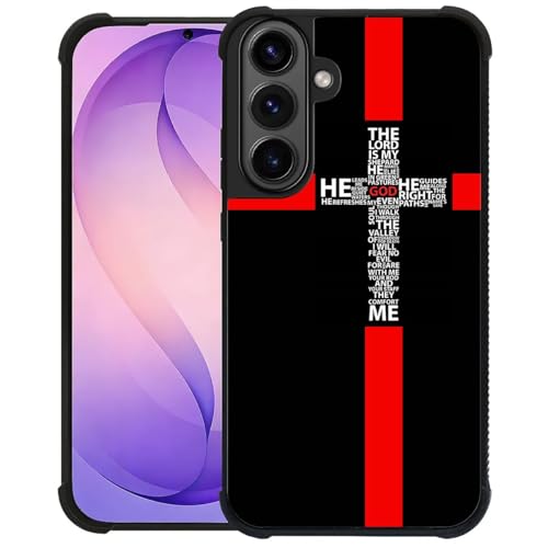 Coque Samsung Galaxy S26+ Dieu Cross pour homme en TPU souple
