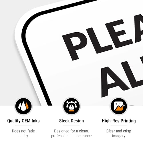 Image of Package Delivery Sign, Delivery Instructions Deliver All Package to Front Door Sign, 12x18 Inches, Rust Free .063 Aluminum, Fade Resistant, Made in USA