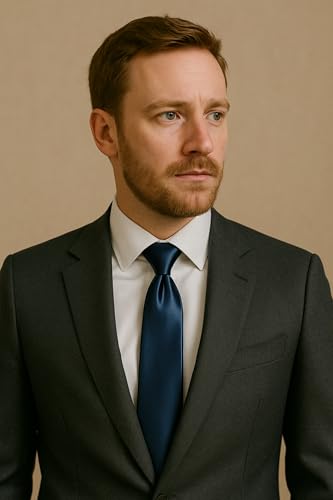 Image of SOFTSTYLE Premium Satin Necktie For Men | Wrinkle-Free | Ofice, Party & Wedding