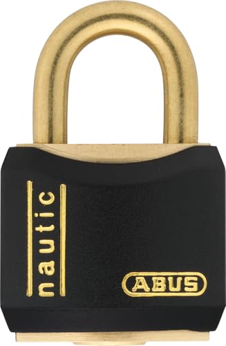 Cadenas marine Abus T84MB/20 en laiton massif noir 20 mm - 2