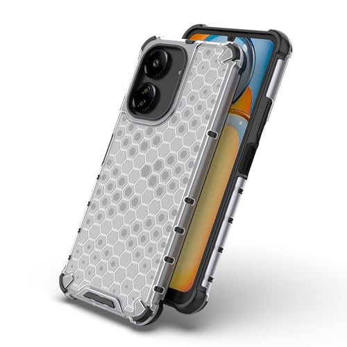 Image of Glasgow Back Case Cover Compatible with [ Mi Redmi 13C 4G / Poco C65 ] (Stylish Design) - Transparent
