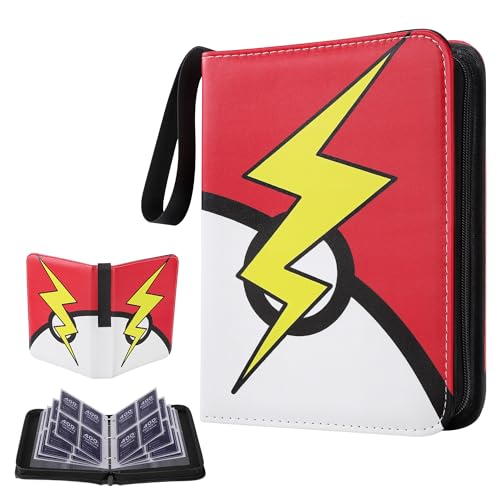 4 Pocket Trading Card Binder Portable Card Collection for Standard Cards
