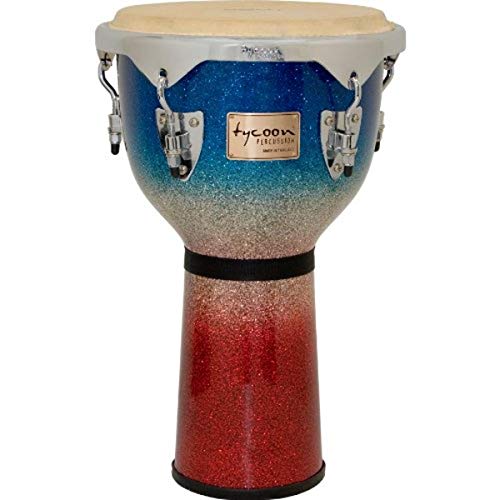 Tycoon Percussion 12 Inch Master Platinum Tri-Fade Djembe #TOP18