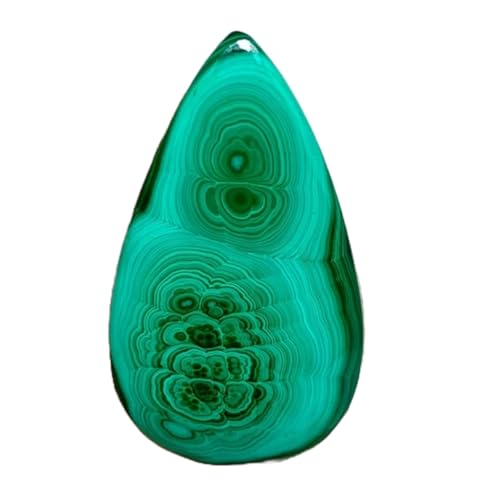 Pierre gemme malachite forme poire 46mm pour pendentif et bijoux fait main DIY