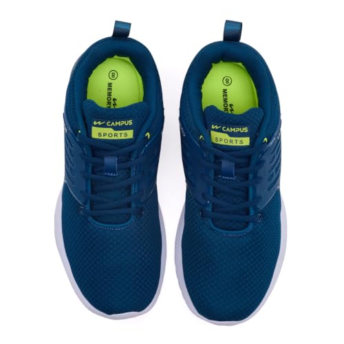 Buy Campus Men's Crysta PRO Running Shoes T.BLU/GRN - 7UK/India at Amazon.in - Image 6