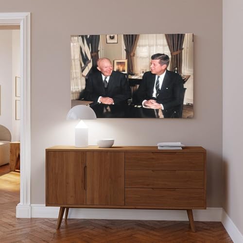 Impression sur toile Dwight D Eisenhower Tableau John F Kennedy N - 6