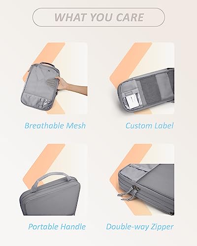 Image of BAGSMART Compression Packing Cubes for Travel, Lightweight Vacation Essentials, Suitcase Organizer Bags Set, Durable Luggage Organizer Travel Accessories (2 /4 /6 Set)