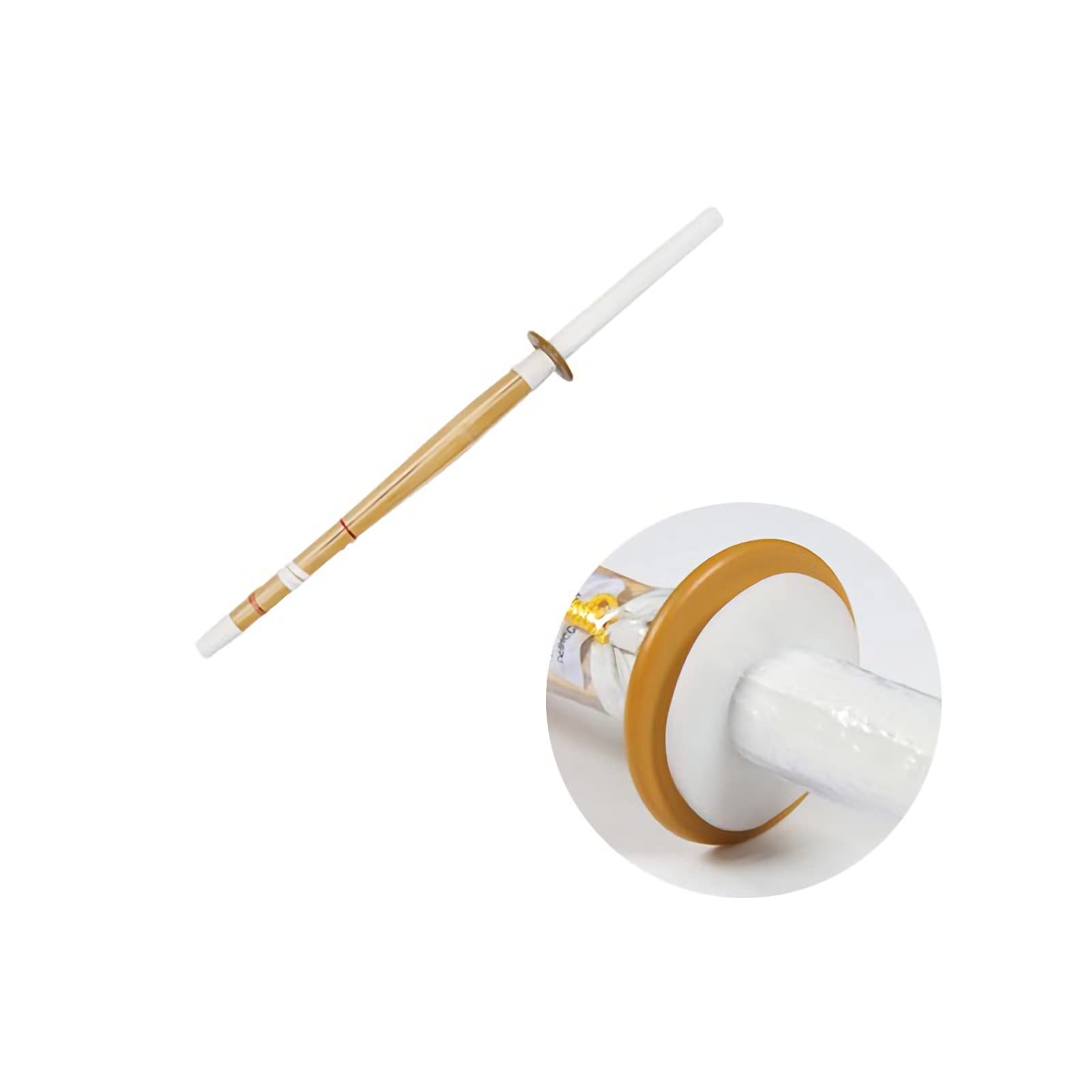 Espadas Katana de bambú Kendo Shinai con guardamanos, Espadas para Disfraces,No Bag,80cm