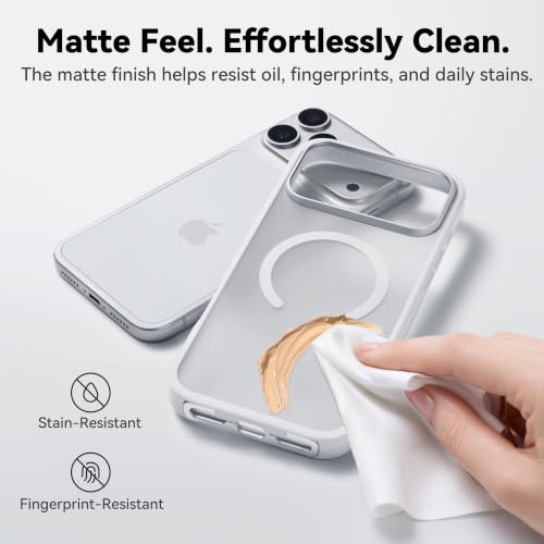 CASEKOO Matte Magnetic Case for iPhone 18 Pro Max & 17 Pro Max, White - image 3
