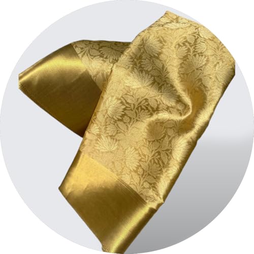 Image of Nita Ambani Inspired Banarasi Tissue Silk Saree with Zari Weave Pallu | Blouse Included