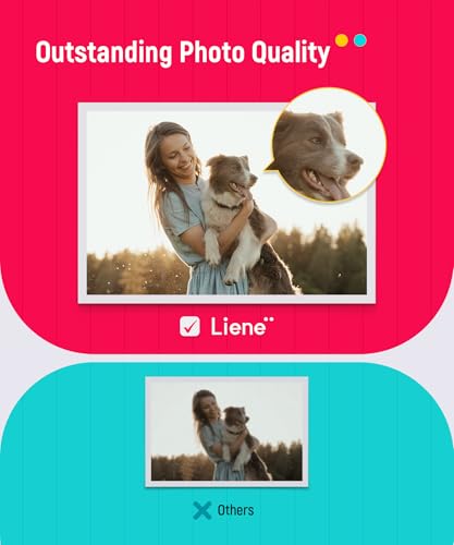 Image of Liene Amber M100 /M200 /M110 /M210 4x6'' Photo Printer Paper & Cartridge, 1 Cartridge Refill & 40 Photo Papers- 40 Pack Only for DHP512 /DHP513 /DHP514 /DHP515