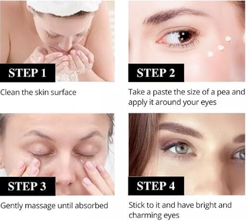 LYW Cremes de tratamento para os olhos de 60 ml, creme instantâneo firme para os olhos, fortalecedor