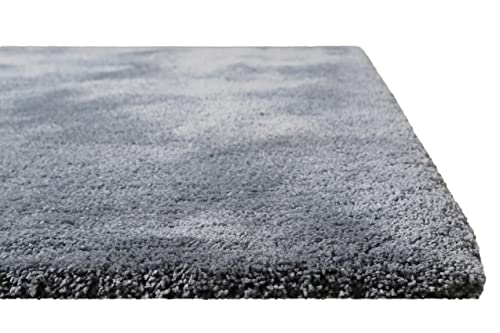 Homie Living I Hochflor Teppich Uni I Modern, weich, flauschig, kuschelig I Für Wohnzimmer...