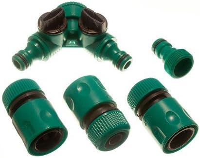 DIRECT HARDWARE 6 Female Quick Fix Garden Hose Conectors 2 Dual Tap and 2 Tool Adaptor