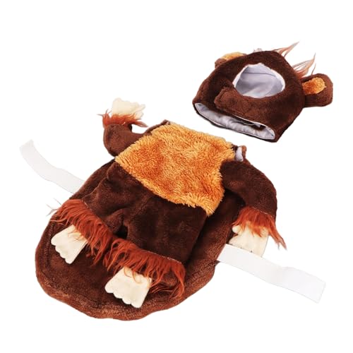 Disfraz de mono suave para mascotas talla S miniatura 6