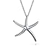 Bling Jewelry Sterling Silver Extra Large Starfish Necklace 16in