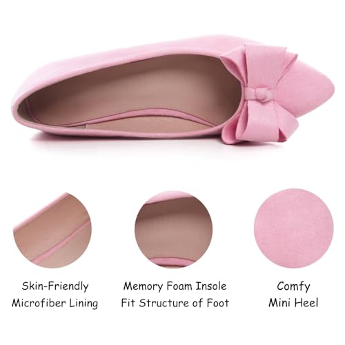Image of SAILING LU Women's Bow-Knot Pointed Toe Ballet Flats