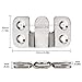 Magiin 5 Pares Soporte de Montaje Empotrado para Muebles Resistente Acero Inoxidable...