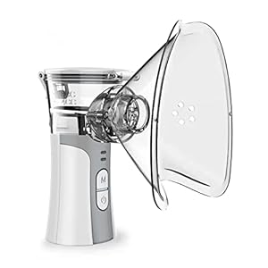 Draagbare stoominhalator Mahine Handheld Mesh Verstuiver Cool Mist Luchtbevochtiger met twee modi voor ademhalingsproblemen voor kinderen en volwassenen reizen