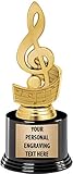Crown Awards Treble Clef Trophies with Custom Engraving, 7.25