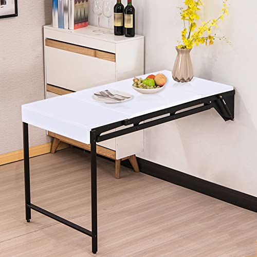 Folding Kitchen Murphy Table, Wall Mounted Deskspecial Design Multi-Function Work Table, Floating Shelves,Laundry Folding Table ,Convertible Shelf Dining , Space Saving Wooden Computer Desk For Study, #TOP24