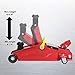 Big RED Hydraulic Trolley Service Lift Jack/Portable Floor Jack with Special Slow Release and Blow Mold Carrying Storage Case : 2 Ton (4,000 lb) Capacity, Red,T82012GS
