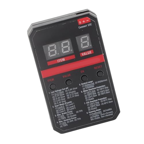 Herramienta de programación compacta ESC con pantalla LED para tarjeta de programación de personalización de motor sin escobillas