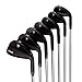 Ram Golf FX77 Stainless Steel Players Distance Black Iron Set RH 4-PW Steel Regular