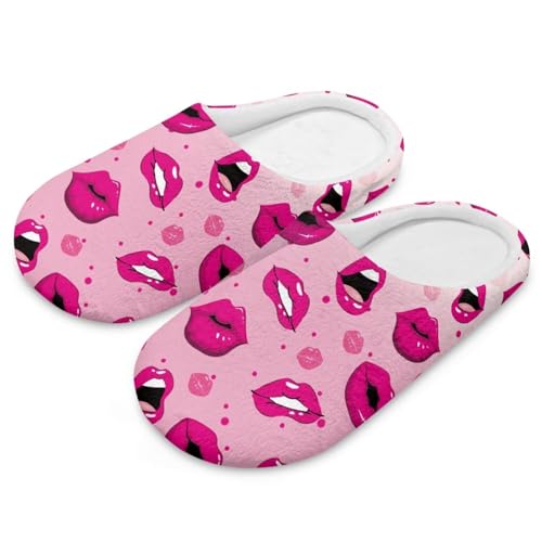 Mens Slip on Slippers Warm House Shoes with Non-Skid Sole Indoor Outdoor Slipper Fuzzy Footwear for Women