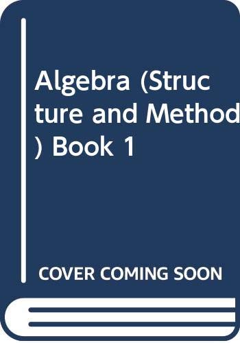 Algebra (Structure and Method) Book 1 0395352509 Book Cover