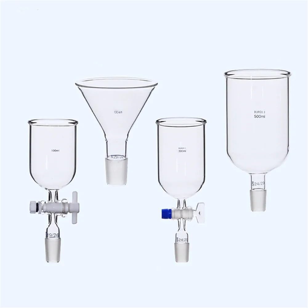 Vetreria da laboratorio 60/80/90/100/120/150mm 14/23 19/26 24/29 29/32 Tramoggia Triangolo Imbuto Vetreria da laboratorio Esperimento(300ml 24-29)