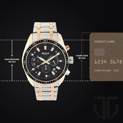 Image of Titan Octane Chronograph Black Dial Men's Watch -NM90077KM03 / NL90077KM03 /NP90077KM03