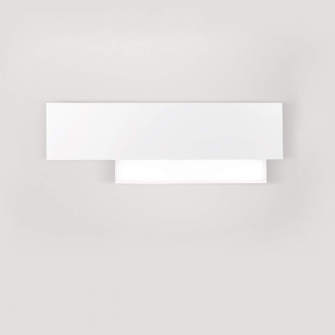 Aplique Ge-doha Ap 15 W LED 1270 lm 3000 K blanco aluminio metacrilato lámpara pared moderna interior