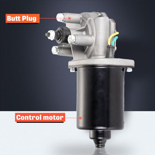 Image of cciyu Front Windshield Wiper Motor Compatible for Dodge Ram 1500 2500 3500 1994-1996,1991-1992 Premier,1990-1993 for Chrysler New Yorker ; Front for Replace OE 85-387