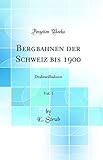  Bergbahnen der Schweiz bis 1900, Vol. 1: Drahtseilbahnen (Classic Reprint)