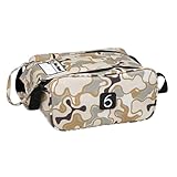 6th Sense Fishing Large Bait Bag – Durable Soft-Sided Storage for Soft Plastics (Willis Camo - Brown)