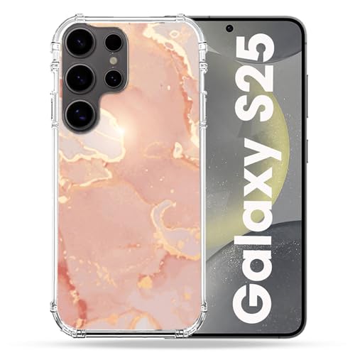 Coque Samsung S25 marbre rose Cokitec pour sublimer votre style au quotidien