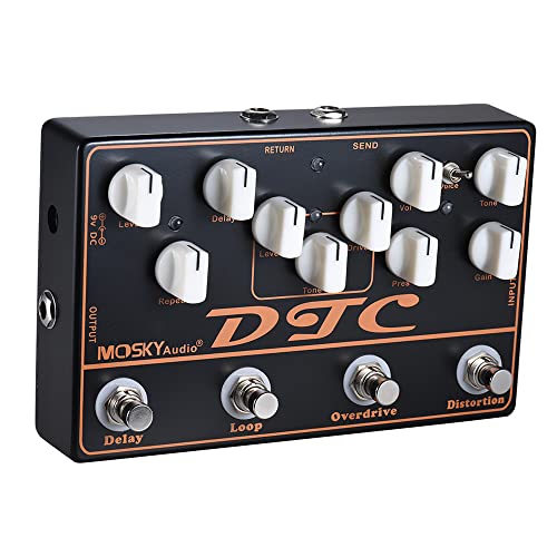 SHUIYUE DTC Pédale d’effets pour Guitare électrique 4 en 1 Distorsion + Overdrive + Boucle + Delay,Pédale d’effet Chorus… - Les Beatles, Paul McCartney, John Lennon, RIngo Starr, George Harrison SHUIYUE DTC Pédale d'effets pour Guitare électrique 4 en 1 Distorsion + Overdrive + Boucle + Delay,Pédale d'effet Chorus… – Image 7